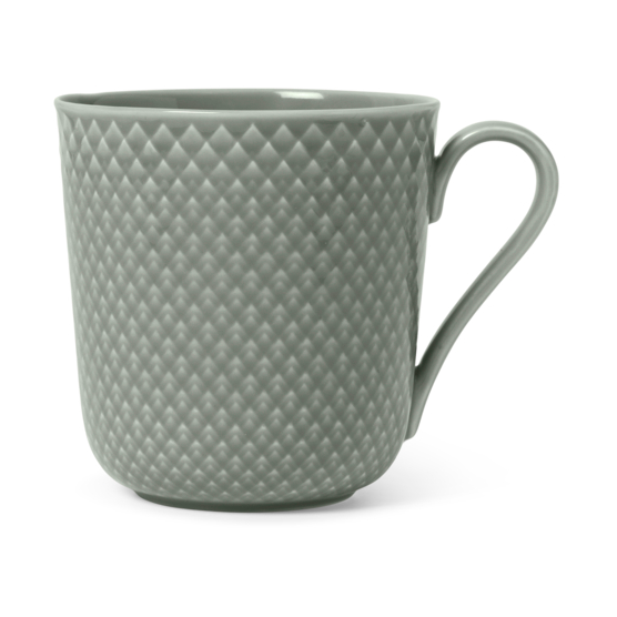 Lyngby Porcelæn Rhombe Earth mug 39 cl Moss