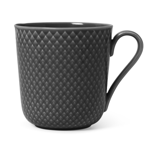 Lyngby Porcelæn Rhombe Earth mug 39 cl Slate