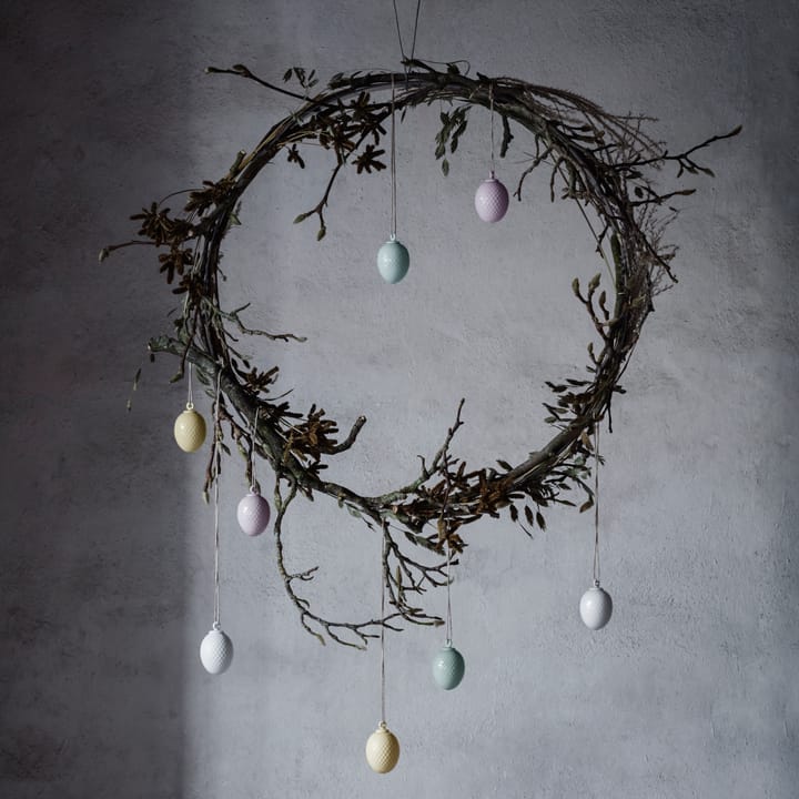 Rhombe Easter Egg - White - Lyngby Porcelæn