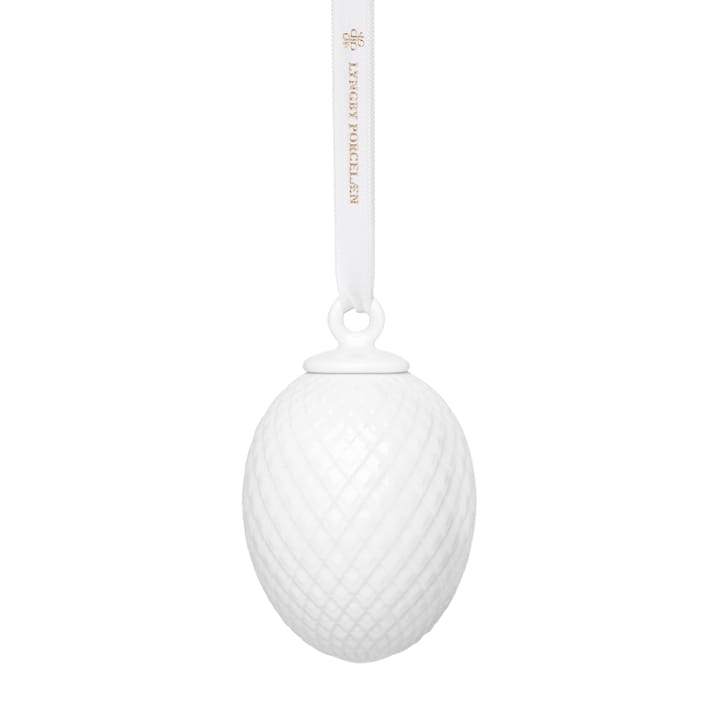 Rhombe Easter Egg - White - Lyngby Porcelæn