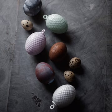 Rhombe Easter Egg - White - Lyngby Porcelæn