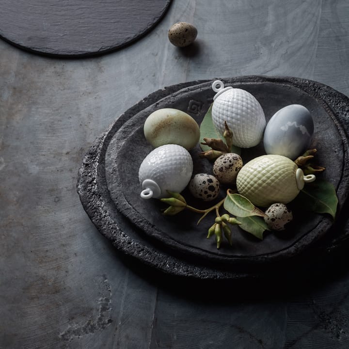 Rhombe Easter Egg - White - Lyngby Porcelæn