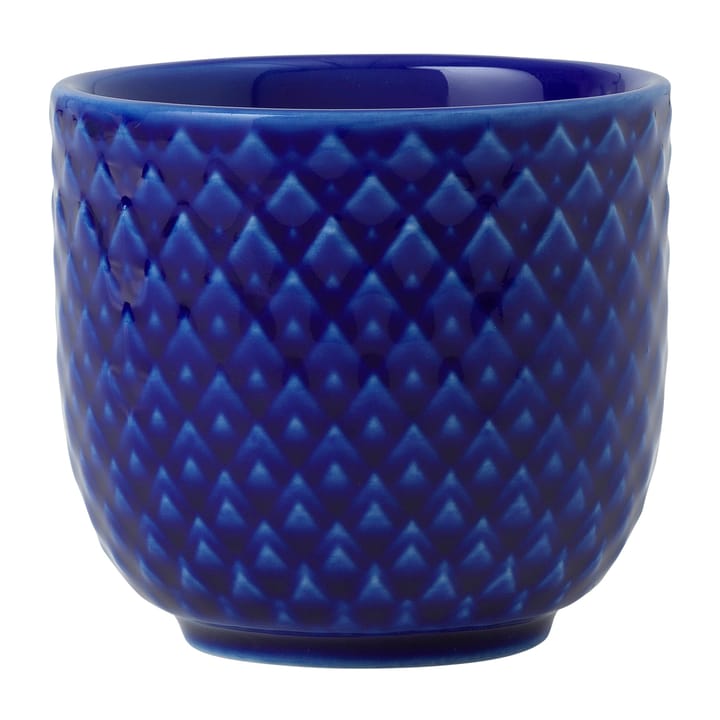 Rhombe egg cup Ø5 cm - Dark blue - Lyngby Porcelæn