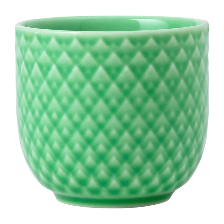 Rhombe egg cup Ø5 cm - Green - Lyngby Porcelæn