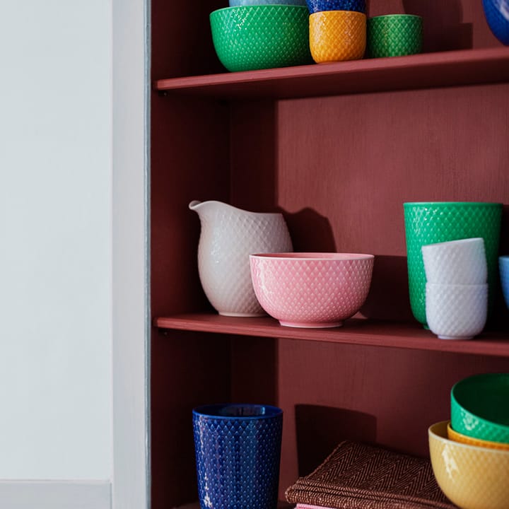 Rhombe egg cup Ø5 cm, Green Lyngby Porcelæn