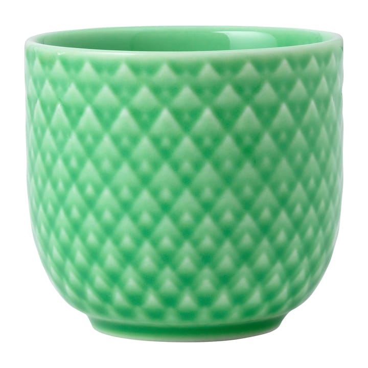 Rhombe egg cup Ø5 cm, Green Lyngby Porcelæn