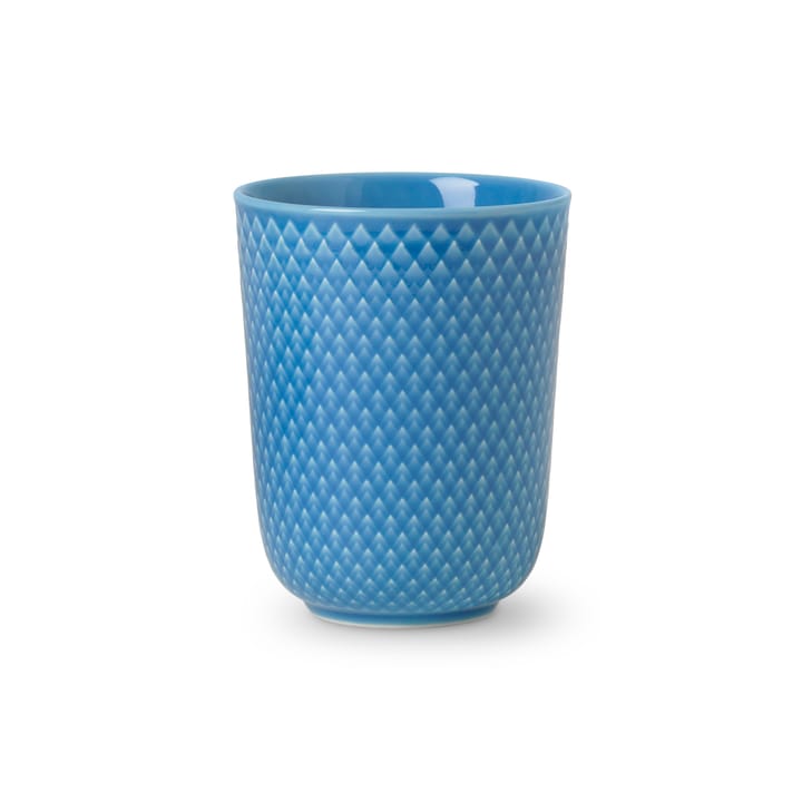Rhombe mug without handle 33 cl - blue - Lyngby Porcelæn
