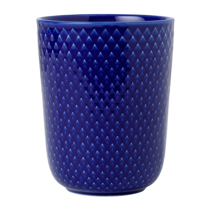 Rhombe mug without handle 33 cl - Dark blue - Lyngby Porcelæn