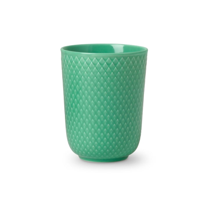 Rhombe mug without handle 33 cl - green - Lyngby Porcelæn