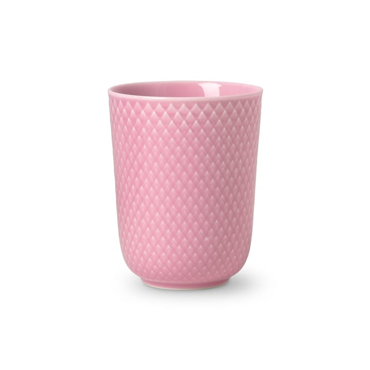 Rhombe mug without handle 33 cl - pink - Lyngby Porcelæn