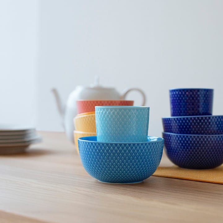 Rhombe mug without handle 33 cl - Turquoise - Lyngby Porcelæn