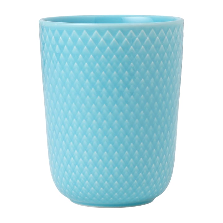 Rhombe mug without handle 33 cl - Turquoise - Lyngby Porcelæn
