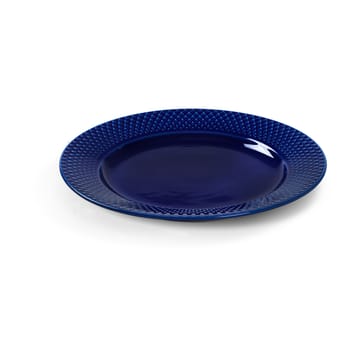Rhombe plate Ø23 cm - Dark blue - Lyngby Porcelæn