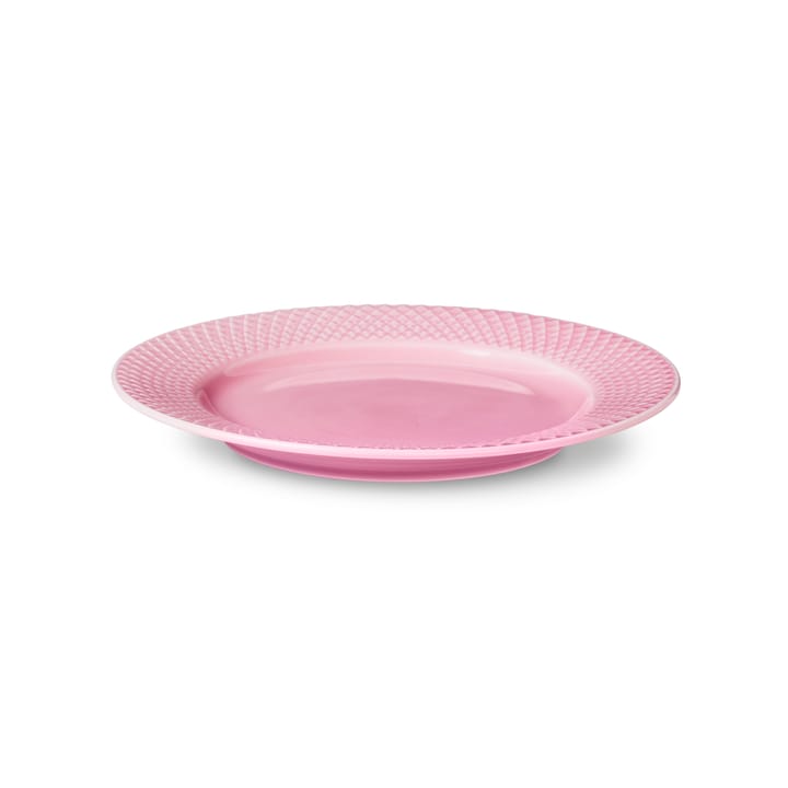 Rhombe plate pink - 21 cm - Lyngby Porcelæn