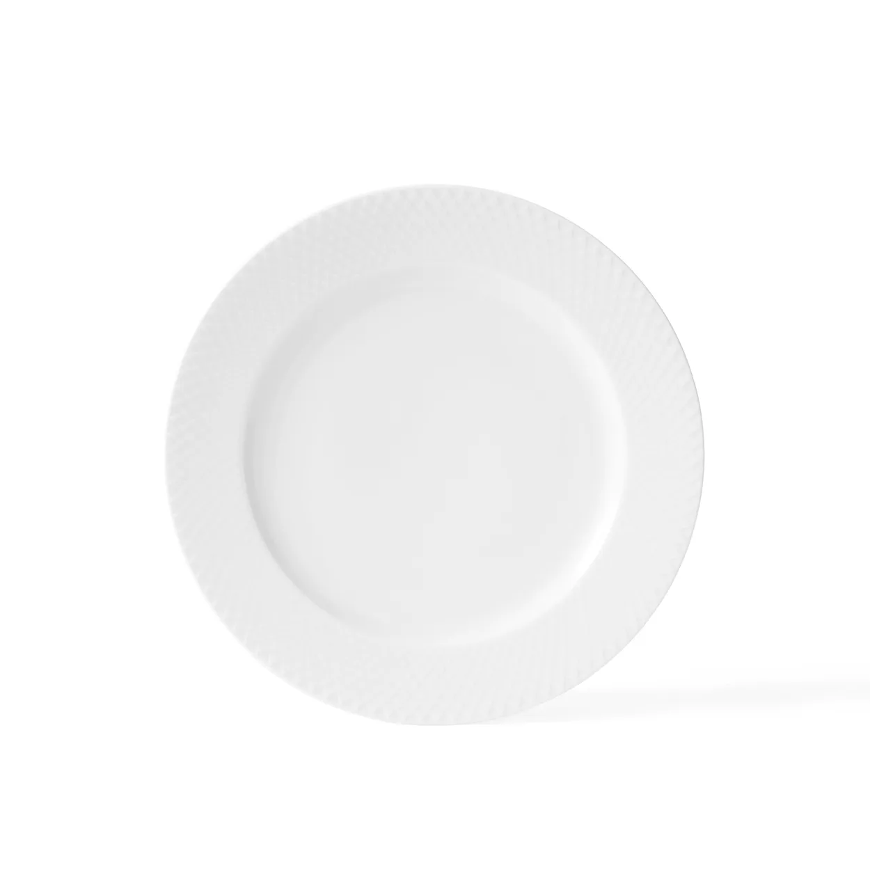 Lyngby Porcelæn Rhombe plate white o 27 cm | Scandinavian Design | Small plates & side plates | White