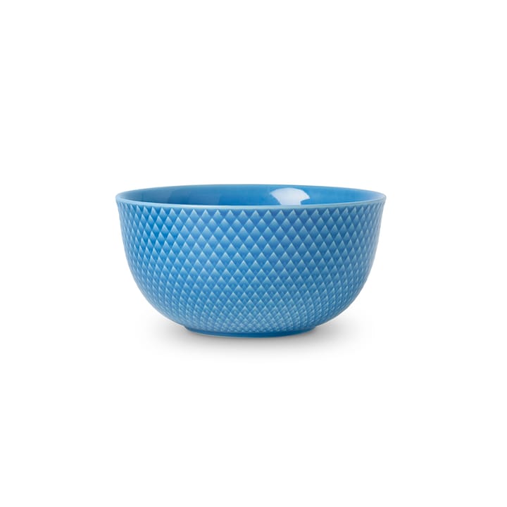Rhombe serving bowl Ø 17.5 cm - blue - Lyngby Porcelæn