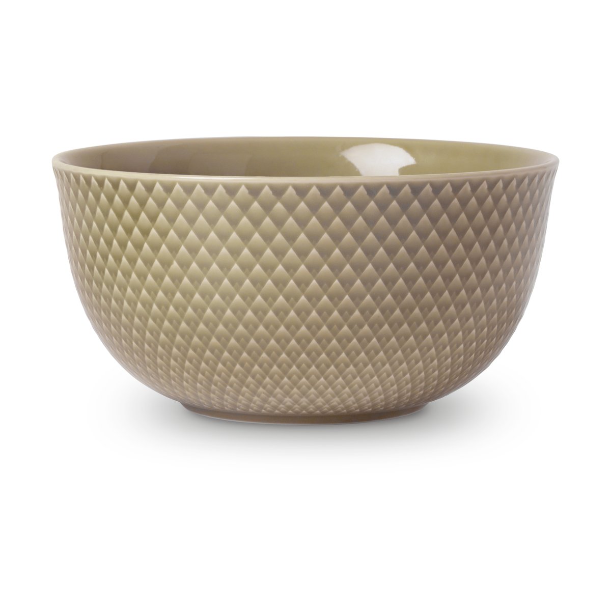 Lyngby Porcelæn Rhombe serving bowl Ø17.5 cm Clay