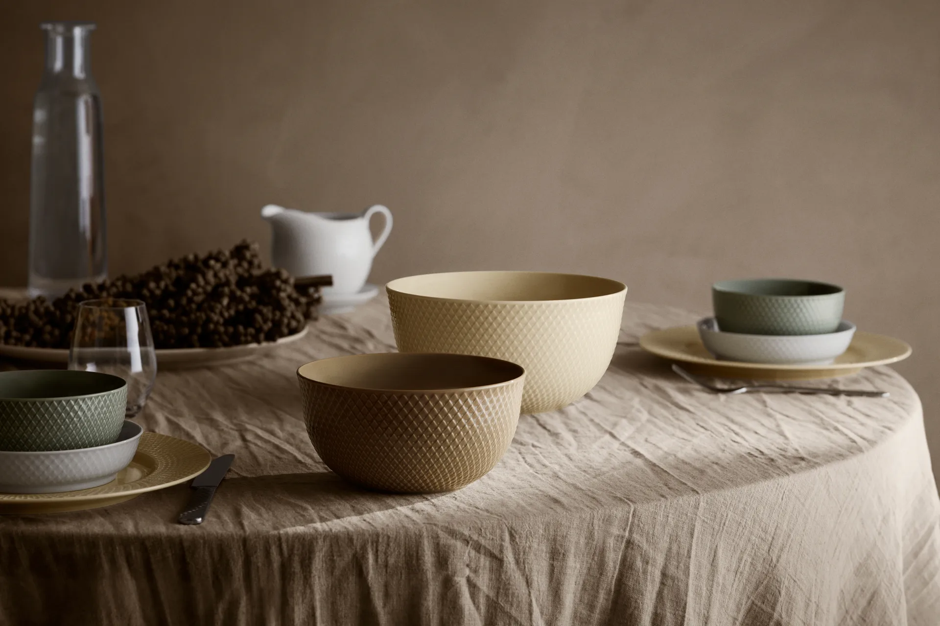 Rhombe serving bowl Ø17.5 cm, Clay Lyngby Porcelæn