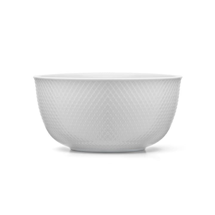 Rhombe serving bowl Ø 22 cm - white - Lyngby Porcelæn