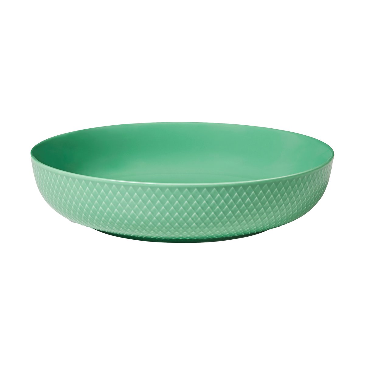 Lyngby Porcelæn Rhombe serving bowl Ø28 cm Green