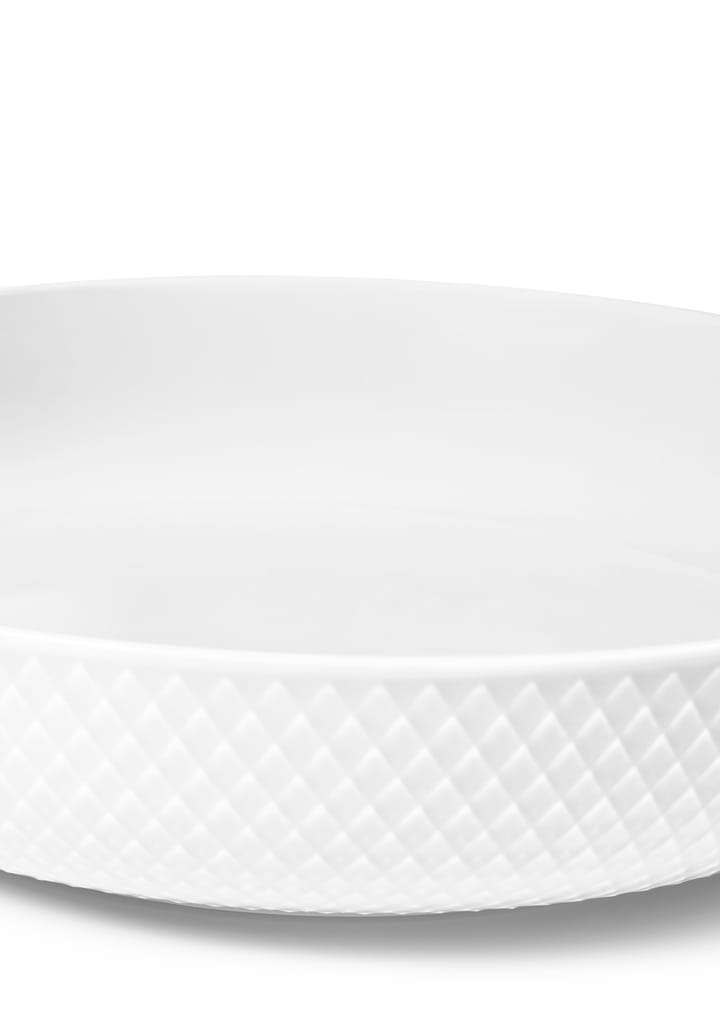 Rhombe serving bowl Ø28 cm - White - Lyngby Porcelæn