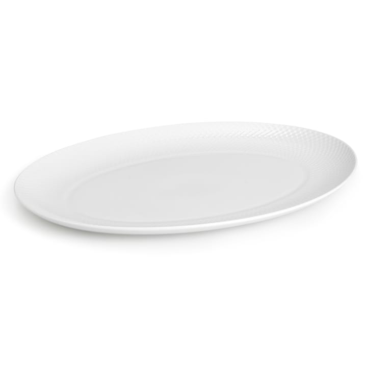 Rhombe serving tray 32x42 cm - white - Lyngby Porcelæn