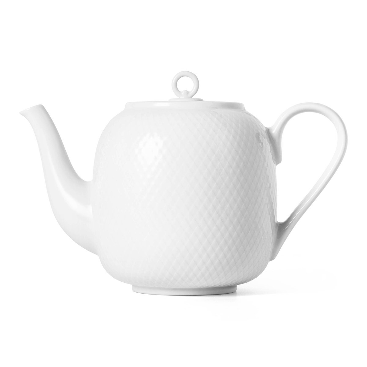 Lyngby Porcelæn Rhombe teapot 1.9 L white | Scandinavian Design | Teapots | White
