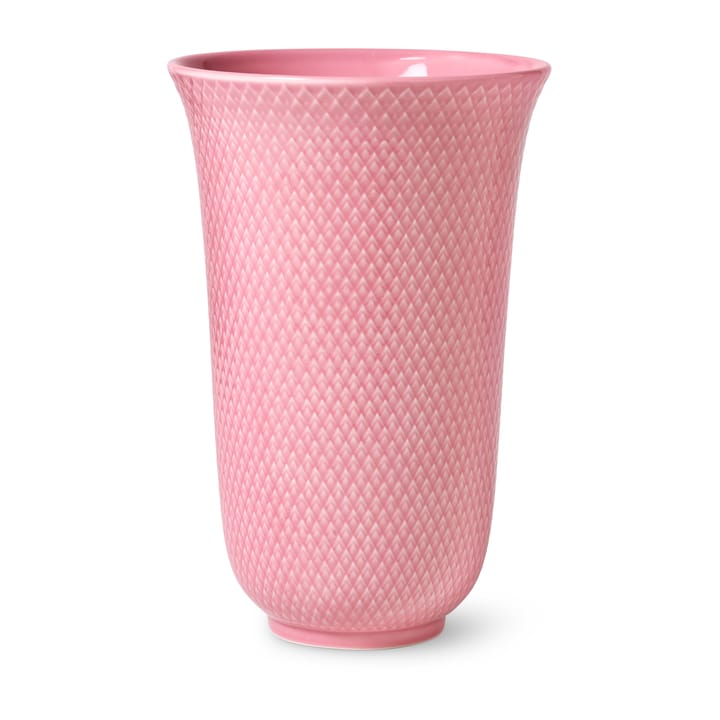 Rhombe vase 20 cm - Pink - Lyngby Porcelæn