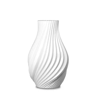 Twist vase 18 cm - White - Lyngby Porcelæn