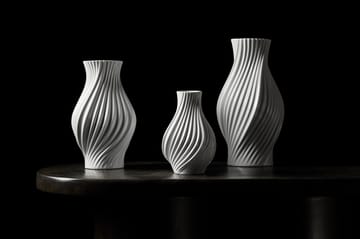 Twist vase 18 cm - White - Lyngby Porcelæn