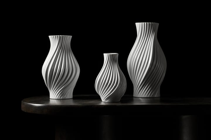 Twist vase 18 cm, White Lyngby Porcelæn