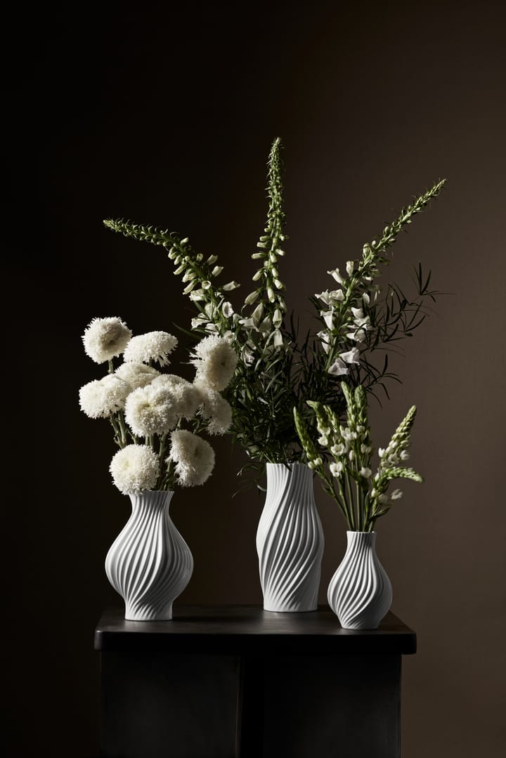Twist vase 18 cm, White Lyngby Porcelæn