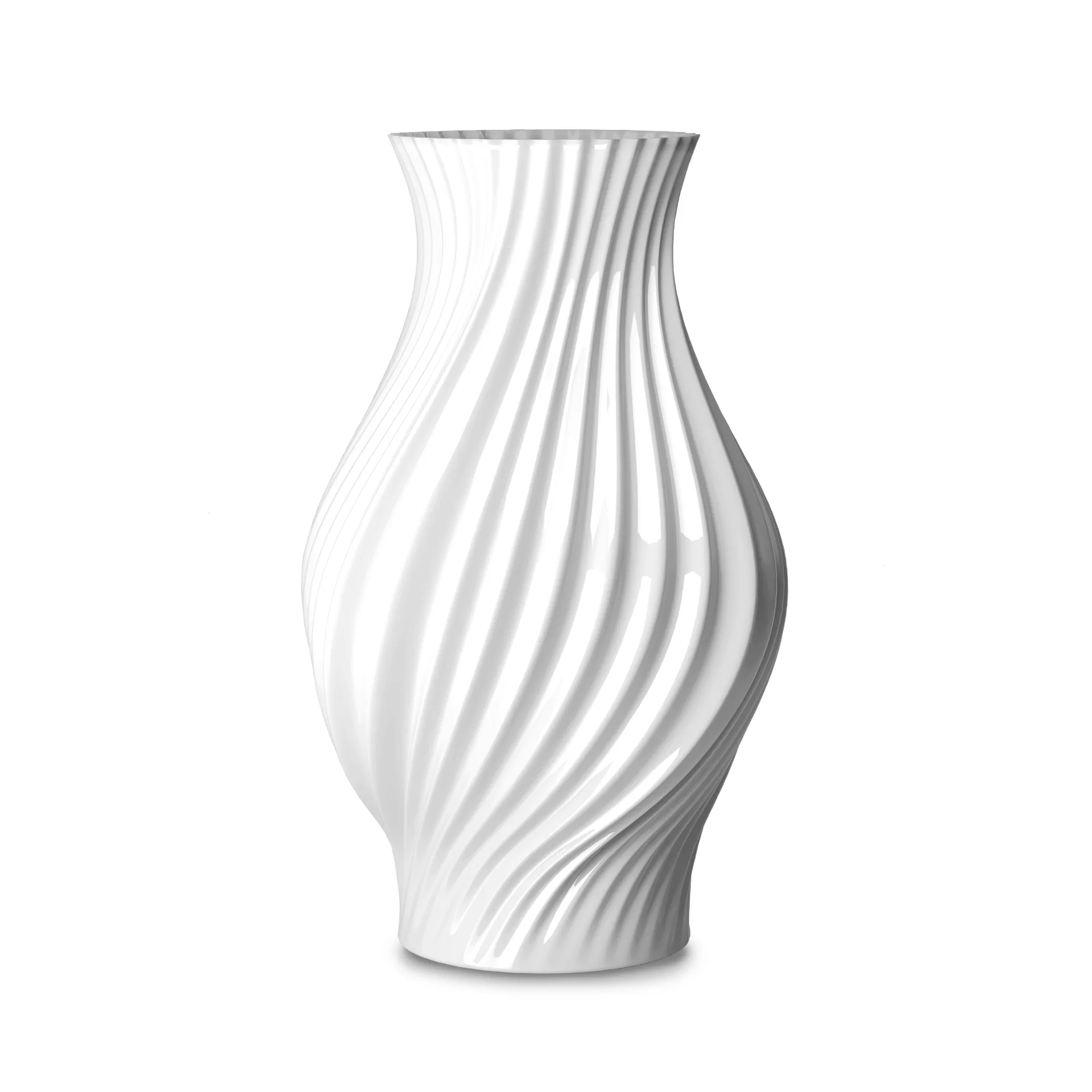 Twist vase 25 cm, White Lyngby Porcelæn