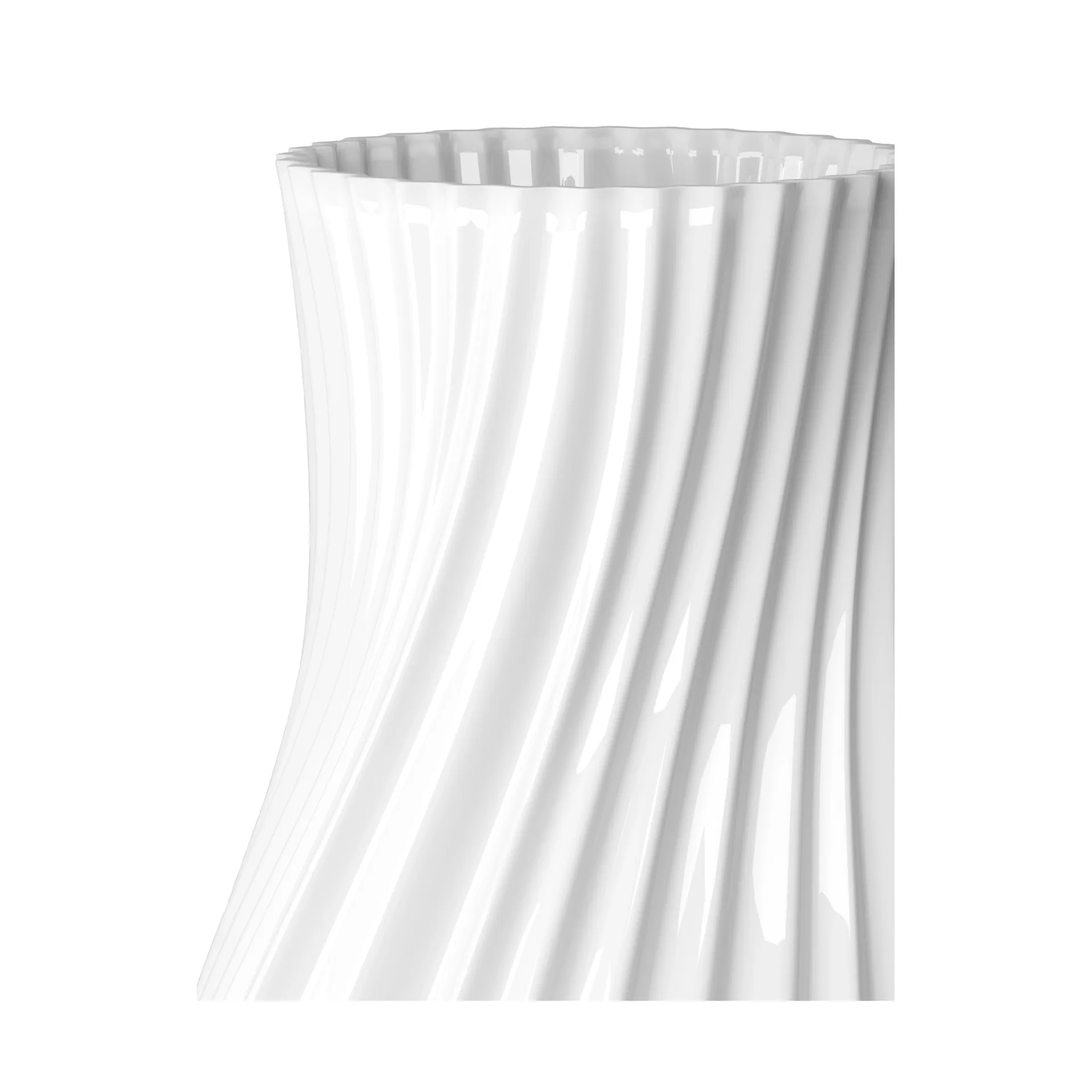 Twist vase 31 cm, White Lyngby Porcelæn