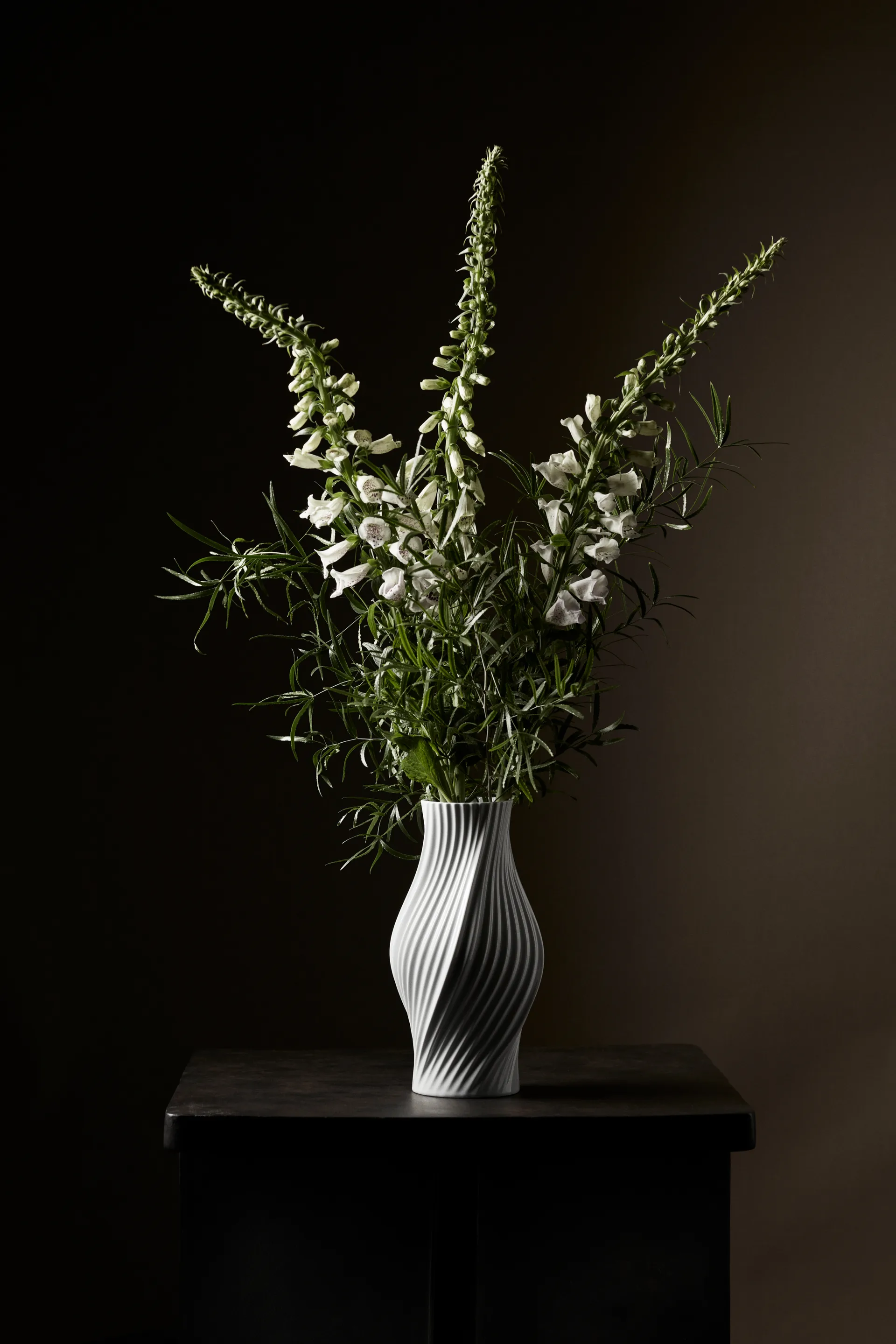 Twist vase 31 cm, White Lyngby Porcelæn