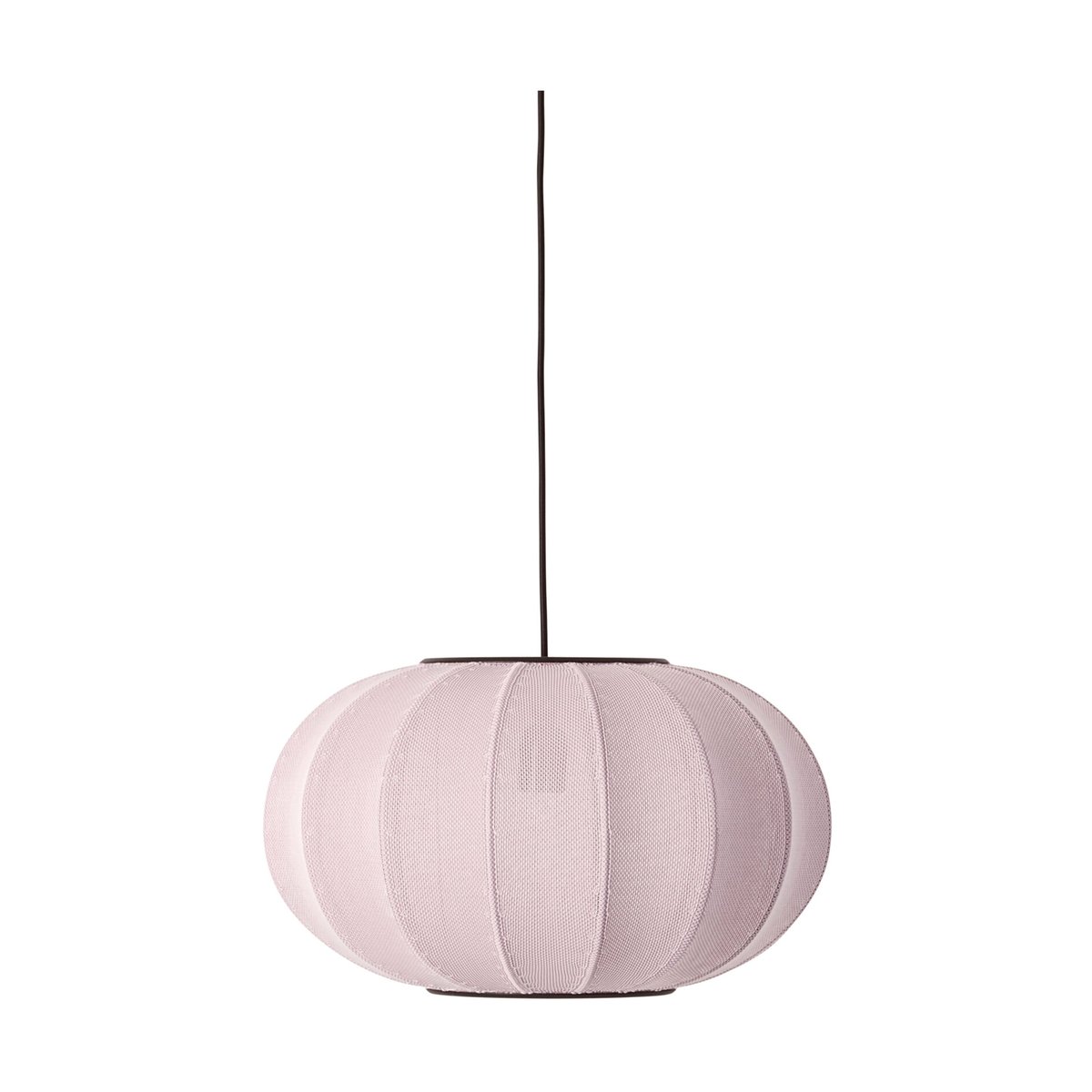 Made By Hand Knit-Wit 45 Oval pendant Light pink | Scandinavian Design | Pendant lamps | Pink