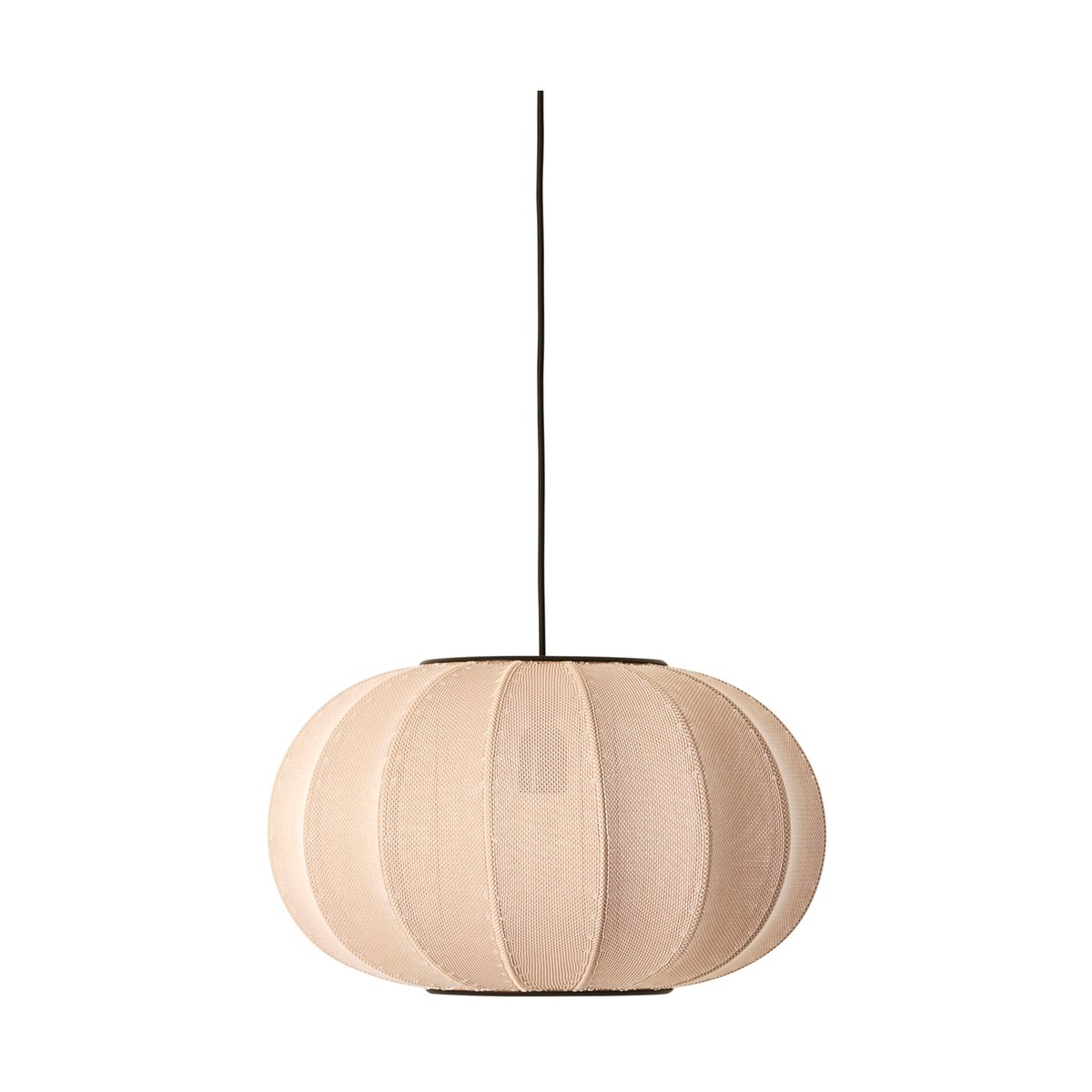 Made By Hand Knit-Wit 45 Oval pendant Sand stone | Scandinavian Design | Pendant lamps | Beige