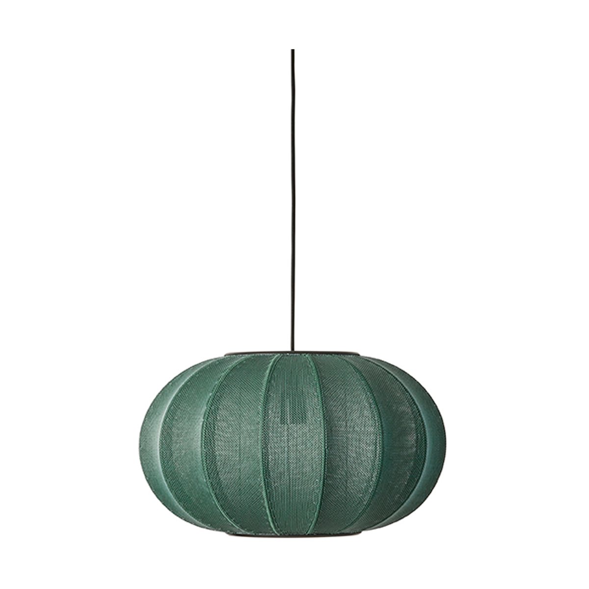 Made By Hand Knit-Wit 45 Oval pendant Tweed green | Scandinavian Design | Pendant lamps | Green