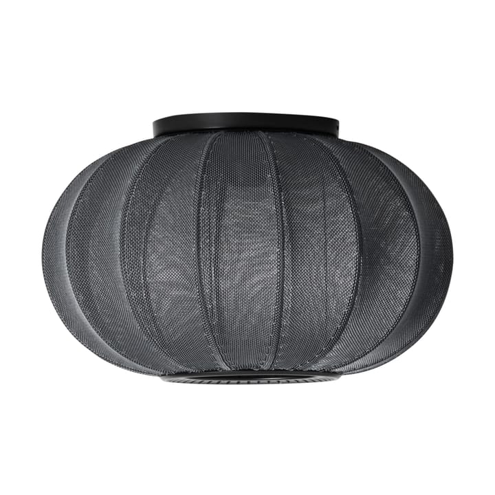 Knit-Wit 45 Oval wall and ceiling lamp - Black - Made By Hand