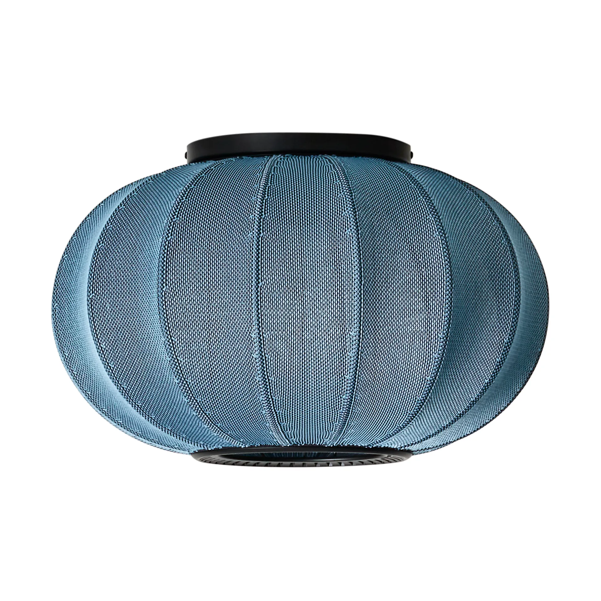 Knit-Wit 45 Oval wall and ceiling lamp, Blue stone Made By Hand
