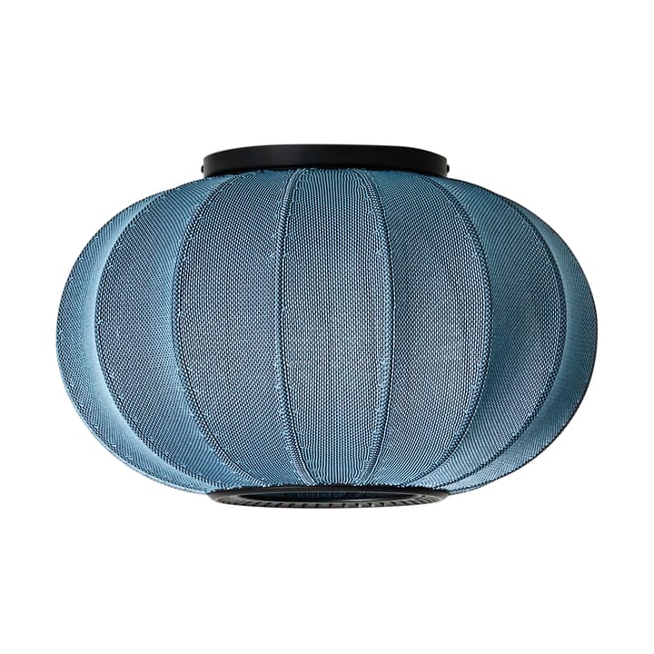 Knit-Wit 45 Oval wall and ceiling lamp - Blue stone - Made By Hand