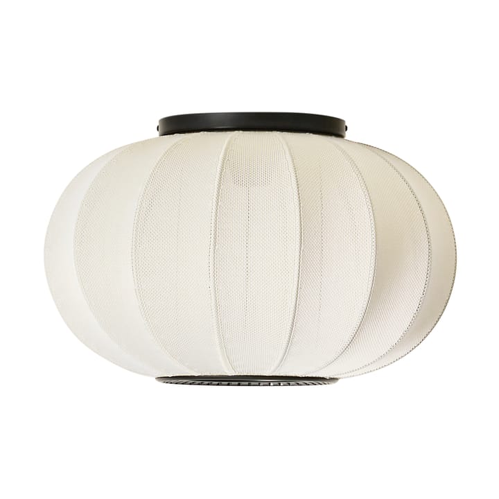 Knit-Wit 45 Oval wall and ceiling lamp - Pearl white - Made By Hand