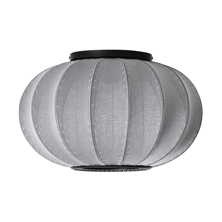 Knit-Wit 45 Oval wall and ceiling lamp - Silver - Made By Hand