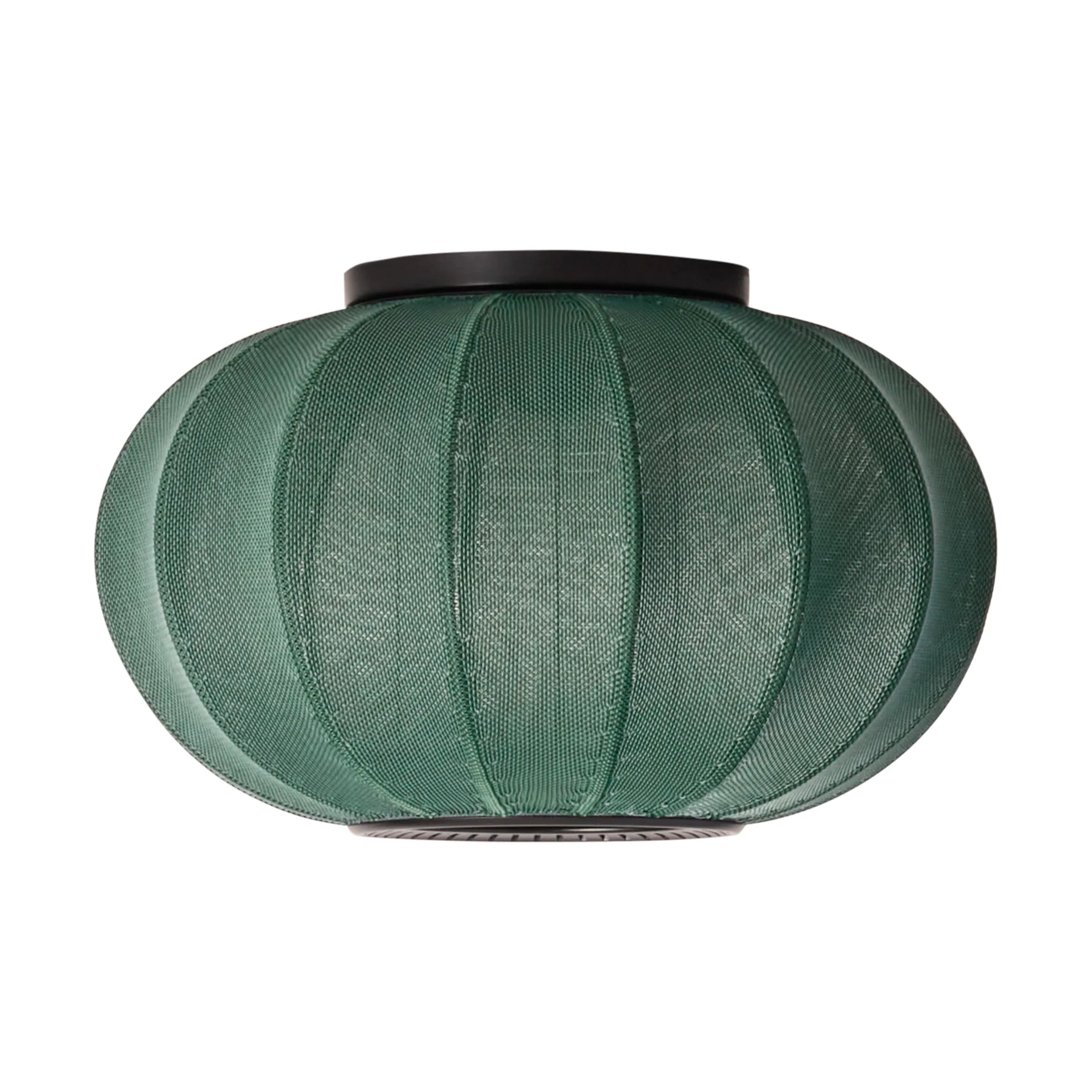 Knit-Wit 45 Oval wall and ceiling lamp, Tweed green Made By Hand