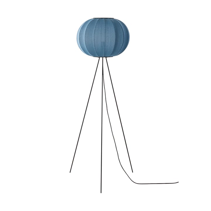 Knit-Wit 45 Round High floor lamp - Blue stone - Made By Hand
