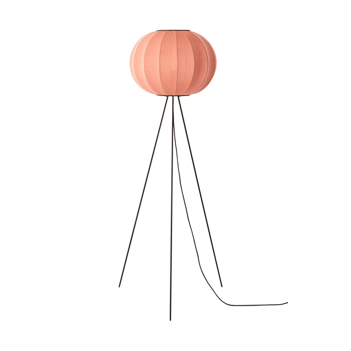 Knit-Wit 45 Round High floor lamp - Coral - Made By Hand