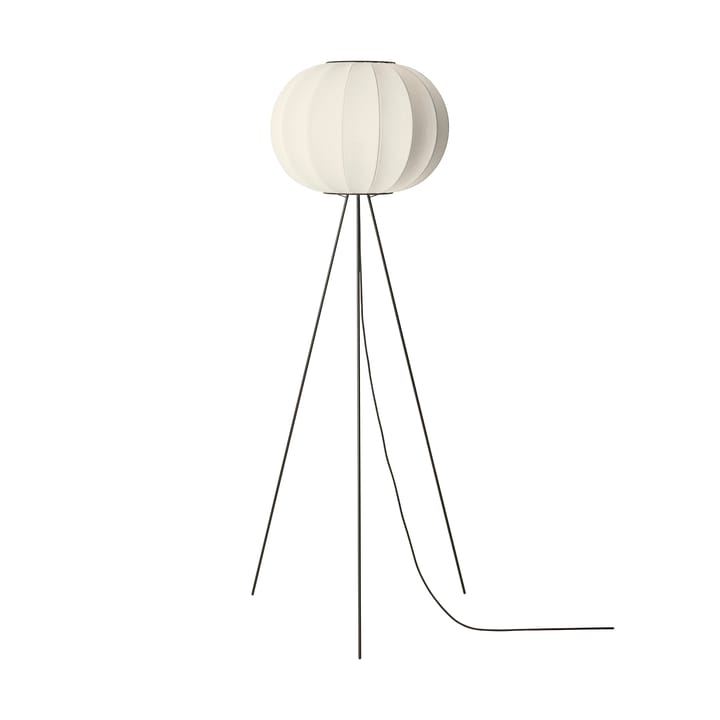 Knit-Wit 45 Round High floor lamp - Pearl white - Made By Hand