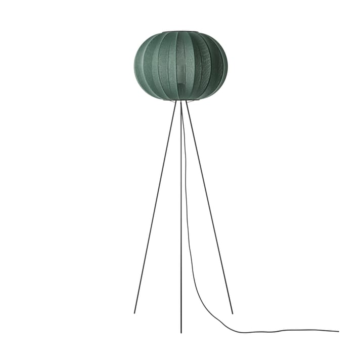 Knit-Wit 45 Round High floor lamp - Tweed green - Made By Hand