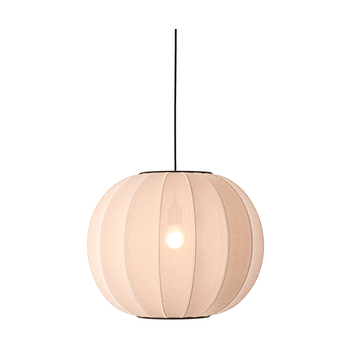 Made By Hand Knit-Wit 45 Round pendant Sand stone | Scandinavian Design | Pendant lamps | Beige