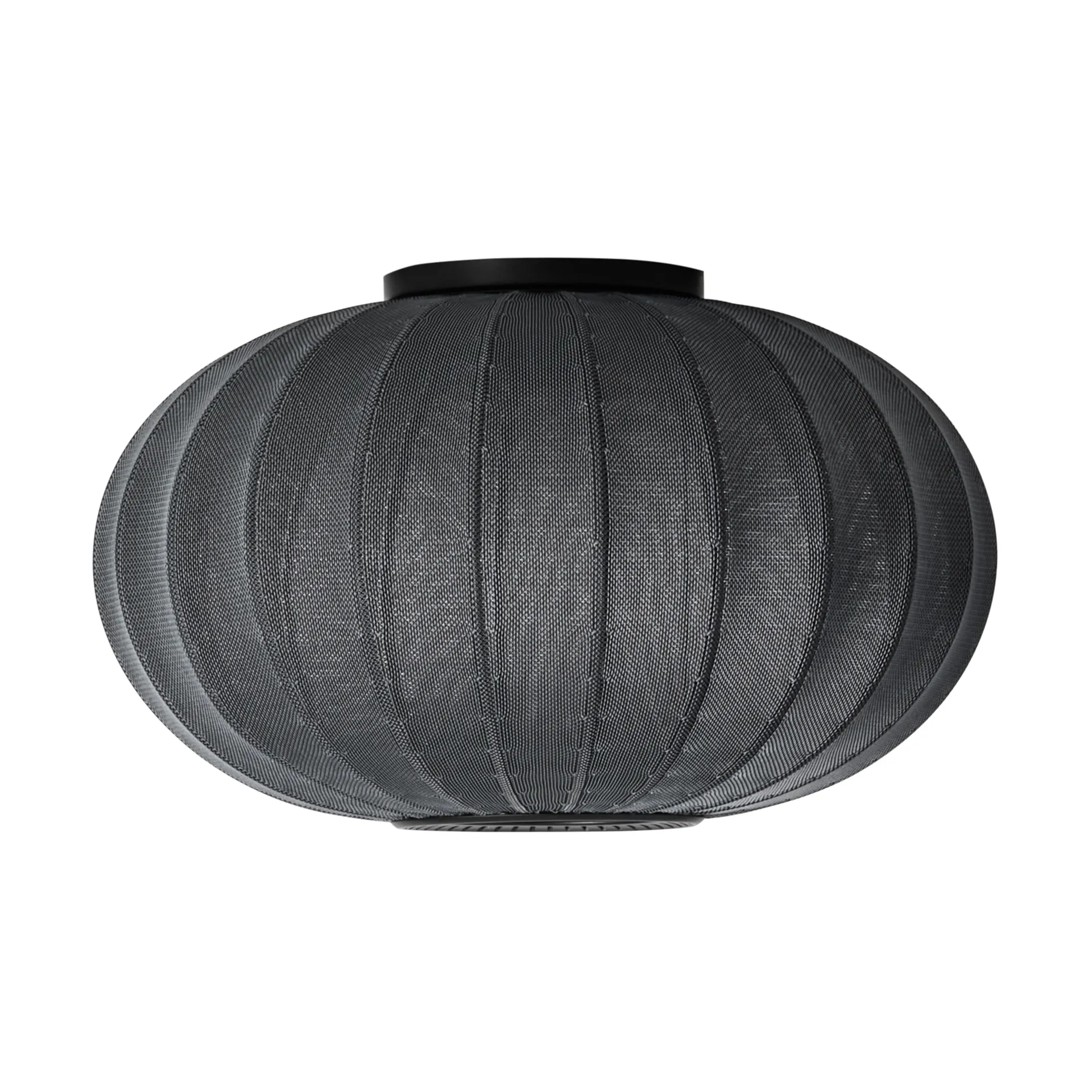 Knit-Wit 57 Oval wall and ceiling lamp, Black Made By Hand